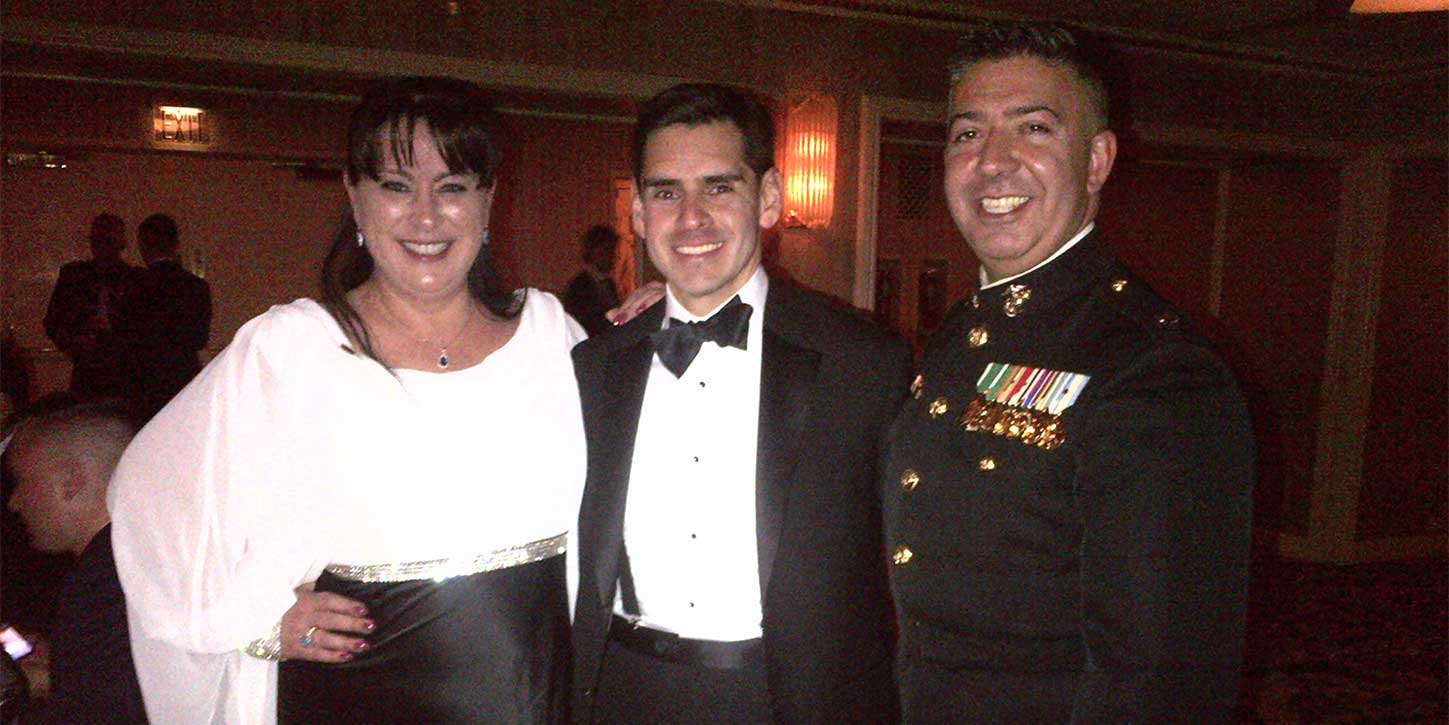 JLL’s EJ McNeil, Steve Carlos and Dan Fernandes at the Marine Corps Law Enforcement Foundation Dinner